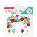 Kit Arche à Ballons: 40 Colorés + Ruban d'Attache 3m - Décor Festif Parfait