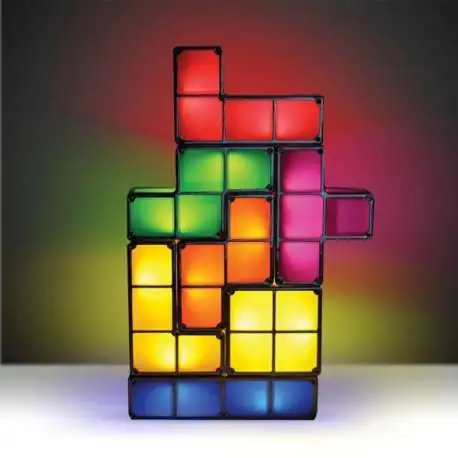 Lampe Tetris à empiler veilleuse blocs tetris lumineux