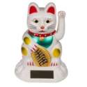 Maneki Neko Solaire: Chat Porte-Bonheur qui Bouge le Bras - Figurine Animée