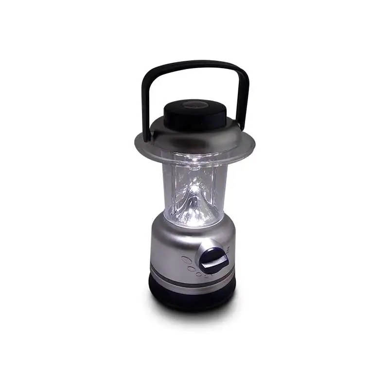 Lampe camping intensité lumière ajustable 12 LED avec boussole - Totalcadeau