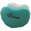 Coussin lumineux à LEDs forme coeur oreiller