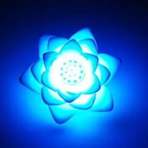 Mini lampe lotus LED 7 couleurs veilleuse