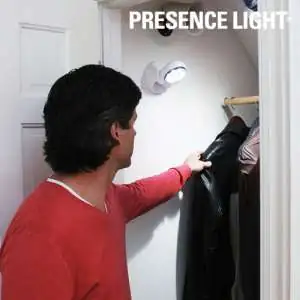 Lampe d'appoint à piles projecteur avec détecteur de mouvement